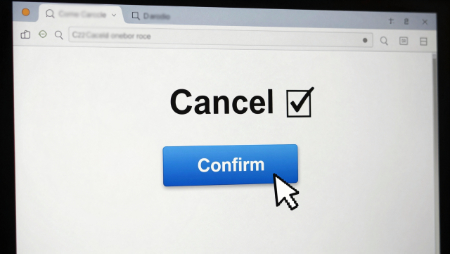 browser with cancel and mouse hovering over submit generated with z-image