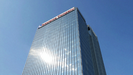 high rise insurance company building generated with Z-Image