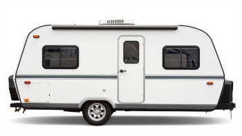 travel trailer with white background generated with Z-Image